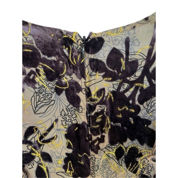 House Of Harlow 1960 X Revolve Mini Dress Purple Velvet Ruffle Deep V Women’s M - Picture 6 of 16